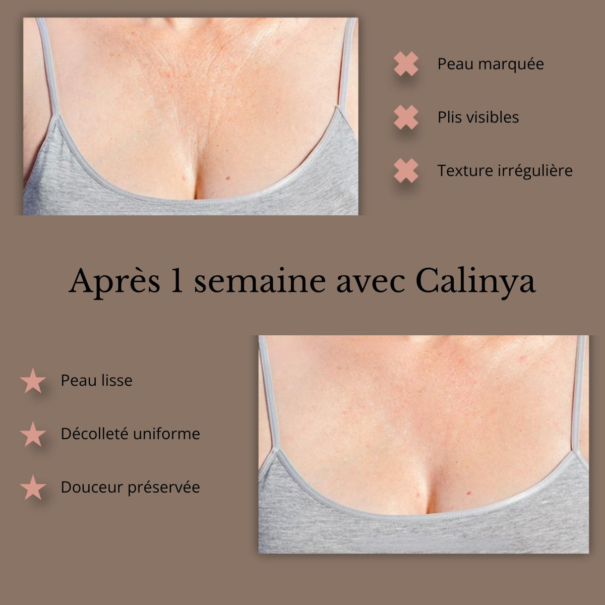 Brassière anti-rides du décolleté